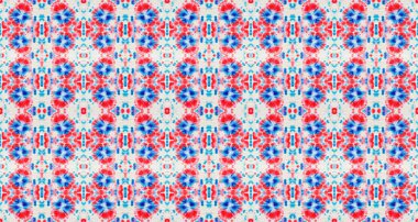 Blue Seamless Mark. Geo Watercolour Tie Dye Blot. Red Pastel Shape. Subtle Red Color Fluid Texture. Wash Colour Flower. Blue Ink Pattern Floral Boho Seamless Sponge. Wet Abstract Abstract Stain.