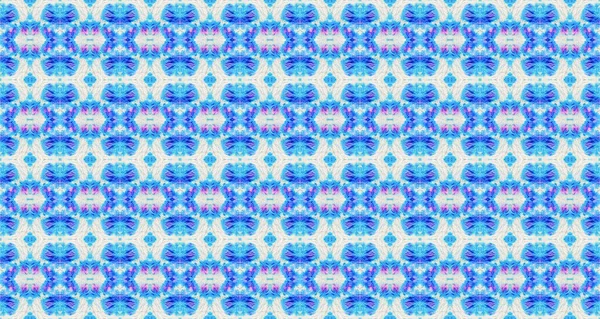 Kék Absztrakt Spot Geo Bohém Shibori Blob Art Creative Zökkenőmentes — Stock Fotó