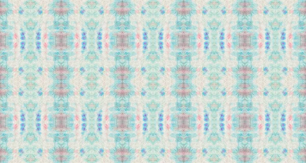 Blauwe Naadloze Mark Art Blue Color Shibori Blot Roze Paars — Stockfoto