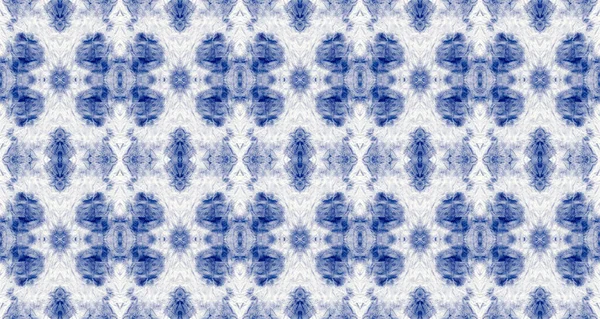 Macro Mark Blue Colour Shibori Spot Wet Abstract Seamless Spill — стоковое фото