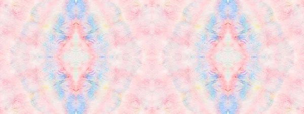 Blue Seamless Mark Art Pink Color Tye Dye Blob Geo — Stockfoto