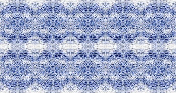 Cloth Mark Blue Cotton Acrylic Blob Wet Abstract Seamless Print — ストック写真