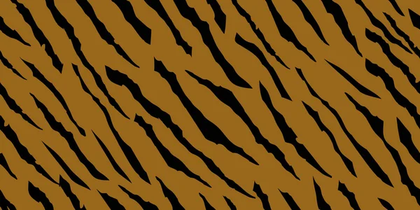 Tiger Pattern Farbe Geometrische Nahtlose Textur Vektor Illustration Hintergrund — Stockvektor