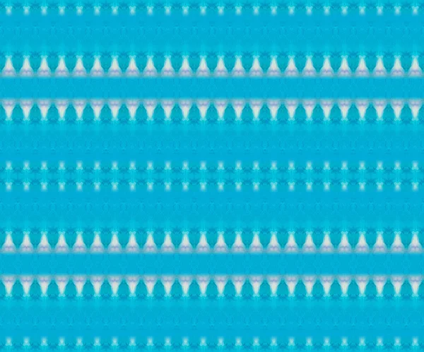Οσεάνικο Μποέμικο Τάι Sea Dye Zigzag Αποτυπώματα Μπλε Βούρτσα Χωρίς — Φωτογραφία Αρχείου