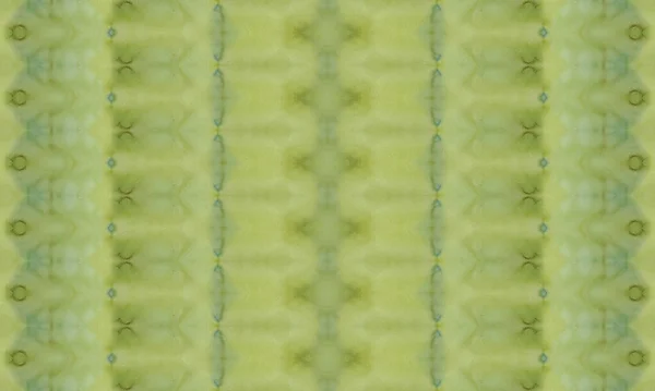 Zig Zag Étnico Boémia Tingido Verde Tie Dye Pintura Abstrata — Fotografia de Stock