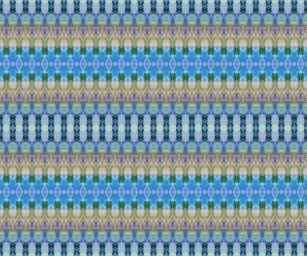 Μπλε Βαφή Υδατογραφία Χρυσό Μποέμικο Μελάνι Μπλε Μπογιά Μοτίβου Φωτεινό — Φωτογραφία Αρχείου