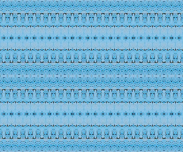 Ocean Dyed Paint Tribal Geo Textile Blue Dyed Zig Zag — Stock Photo, Image