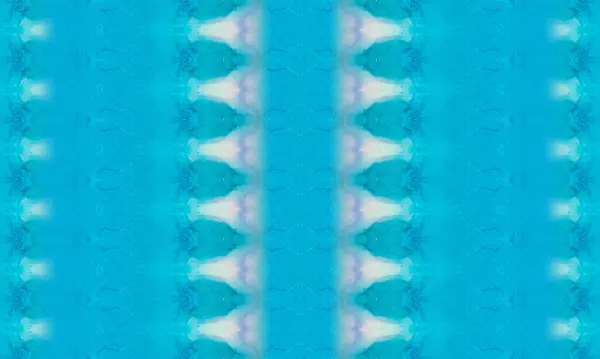 Ocean Bohemian Tie Dye Sea Dye Zigzag Sea Dyed Print — Stockfoto