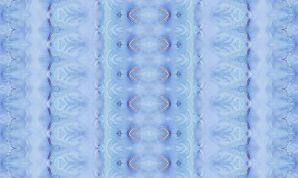 Ocean Tribal Paint Blue Dyed Abstract Brosse Cravate Bleue Modèle — Photo