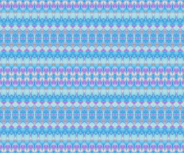 Blauw Geverfd Patroon Blauwe Stropdas Dye Print Heldere Stampers Roze — Stockfoto