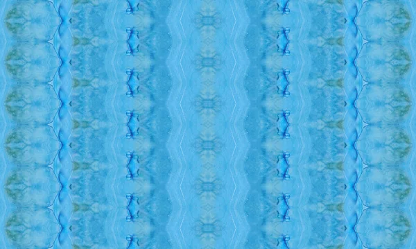Tribal Dye Print Blue Tie Dye Brush Ocean Dyed Print — Stockfoto
