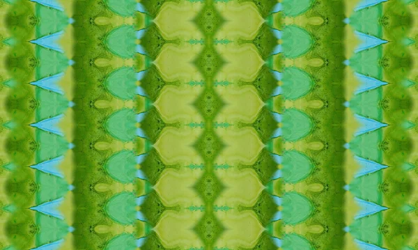 ブルー ブラシ ゴールドテクスチャプリント 緑の染料の水彩画 金墨民族 サニーインクペイント ライトインクストロークブルーグラデーションタイダイ 黄色いブラシ 緑の染料のテクスチャ 高級手織物 — ストック写真