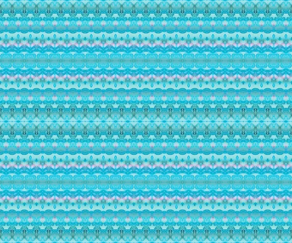 Aquarelle Encre Bleue Brosse Encre Tribale Textile Tribal Main Zig — Photo