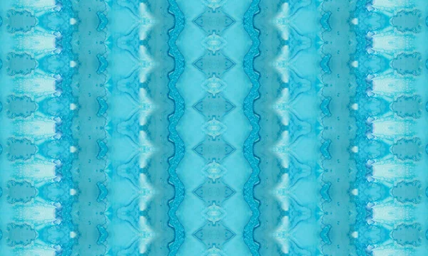 Szczotka Plemienna Ocean Niebiański Pas Gradientowy Niebieski Barwnik Etniczny Akwarela — Zdjęcie stockowe
