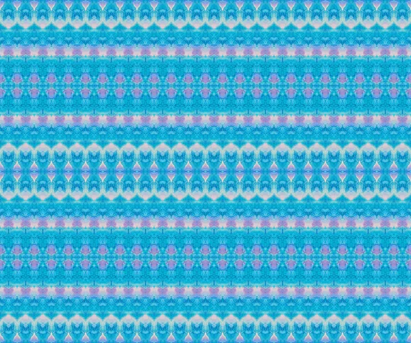 ピンクインク水彩 ブルー トライバルの略 ブルー エスニック 死の印刷物 ブルー ボヘミアン 海インクジグザグピンクシームレスペイント ピンクの部族ブラシ — ストック写真
