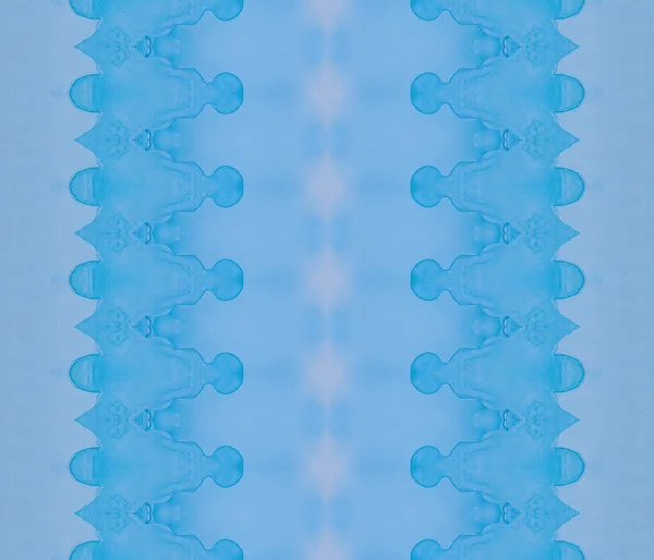 Blaue Abstrakte Farbe Gefärbter Tintendruck Gefärbter Texturdruck Tribal Batik Abstract — Stockfoto