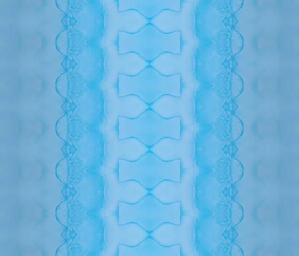 Blue Bohemian Abstract Blå Batik Bläck Ljusfärgade Fingeravtryck Tribal Texture — Stockfoto