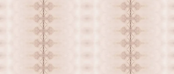 Tintura Brown Batik Vernice Colorante Brillante Acquerello Inchiostro Beige Cravatta — Foto Stock