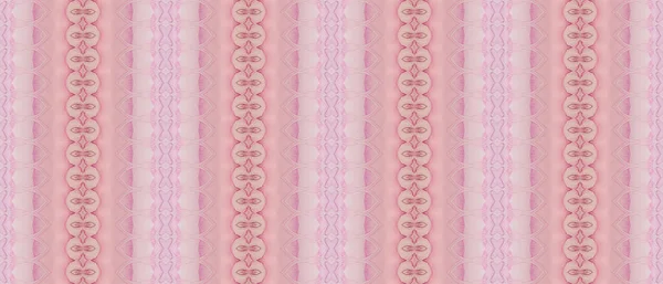 Têxtil Tingido Luxo Gold Batik Zig Zag Listra Étnica Rosa — Fotografia de Stock