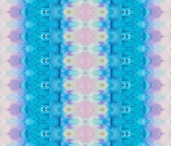 Brun Etnisk Bläck Blue Tribal Batik Pink Gradient Zig Zag — Stockfoto