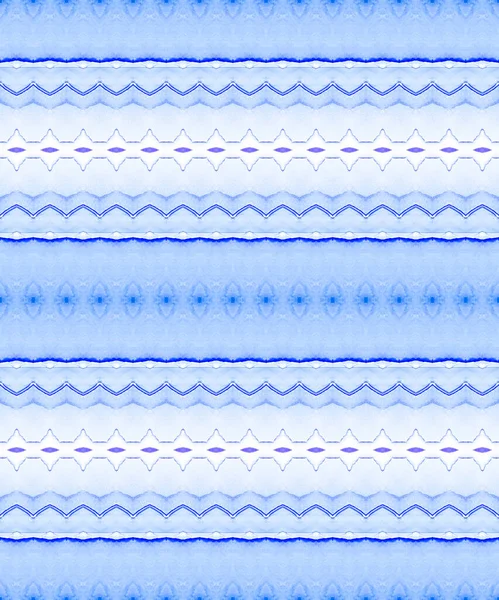 Blue Pattern Print Light Stripe Dyed Ink Paint Blue Batik — Stock Photo, Image