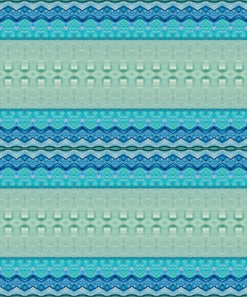 Ocean Geo Batik Blue Tribal Tie Dye Blå Färg Akvarell — Stockfoto
