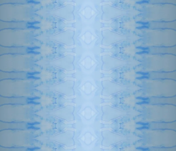 Синяя Краска Галстука Светлый Этнический Батик Голубые Чернила Племенная Текстура — стоковое фото