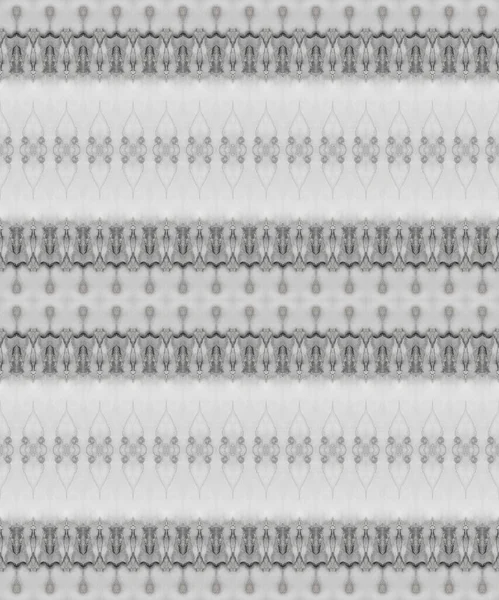Hell Gefärbter Streifen Graue Ethnische Tinte Weiße Textur Batik Graue — Stockfoto