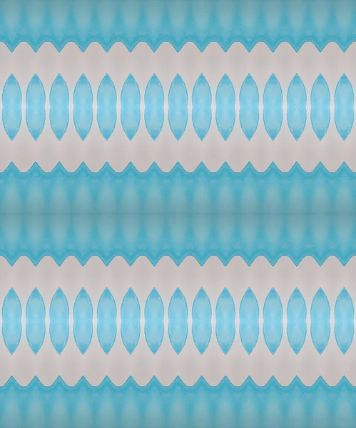 Blå Bohemisk Textil Havsrand Blå Mönster Batik Färgad Bind Dye — Stockfoto