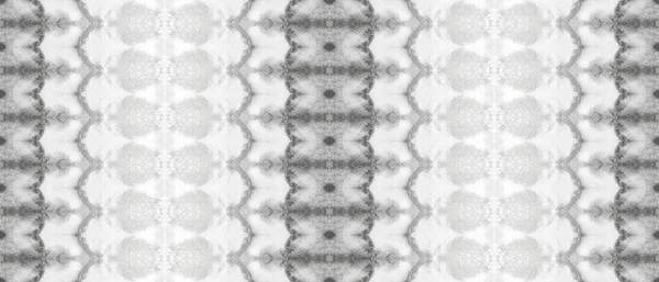 Λευκό Φυλετικό Μοτίβο Γκρι Dyed Batik Λευκό Αποτύπωμα Χωρίς Ραφή — Φωτογραφία Αρχείου