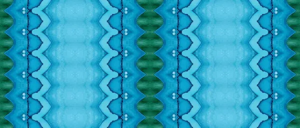 Teinture Cravate Tribale Bleue Blue Abstract Batik Sky Dye Print — Photo