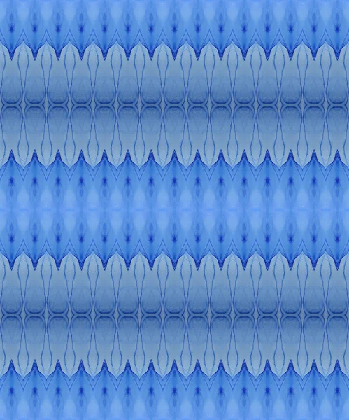 Textura Étnica Batik Cepillo Étnico Marino Tinta Étnica Azul Cepillo —  Fotos de Stock
