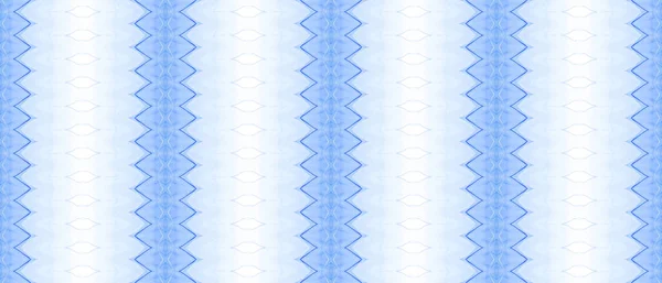 Farba Etniczna Wiążąca Barwnik Akwarela Morska Tribal Textile Print Niebieski — Zdjęcie stockowe