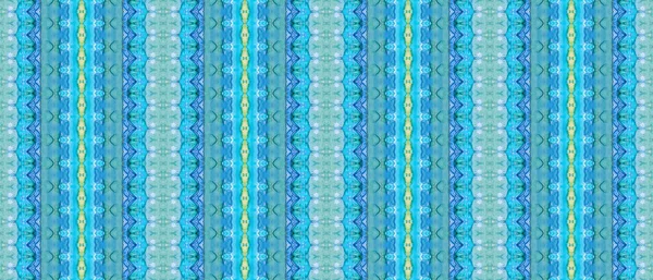 Blue Blue Tribal Paint Bunte Tusche Batik Sky Hand Texture — Stockfoto