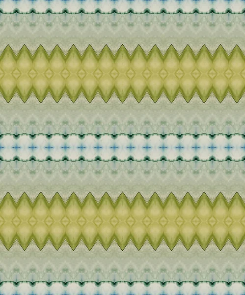 Green Grain Textile Sky Geo Pattern Textura Étnica Verde Pincel — Fotografia de Stock