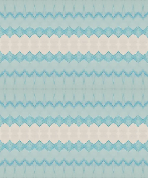 Sky Zigzag Impressão Tinta Tribal Ocean Ink Abstrato Blue Seamless — Fotografia de Stock