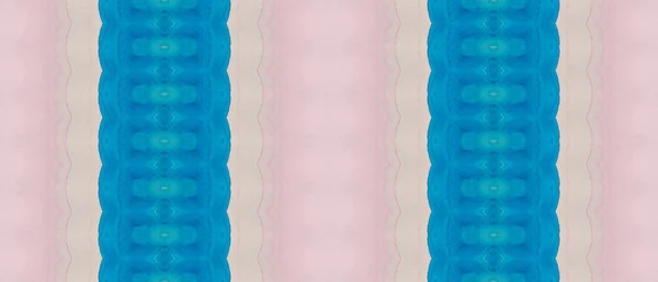 Impressão Corante Tribal Têxtil Tingido Azul Textura Étnica Azul Impressão — Fotografia de Stock