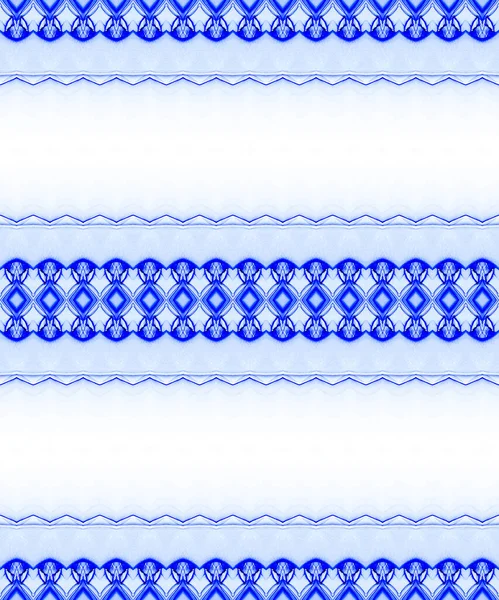 Wzór Plemiennej Szczotki Bystry Plemienny Batik Niebieski Bohemian Stripe Szczotka — Zdjęcie stockowe