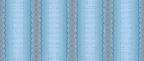 Barwiona Szczotka Paski Szczotka Barwników Etnicznych Niebieski Atrament Batik Farba — Zdjęcie stockowe
