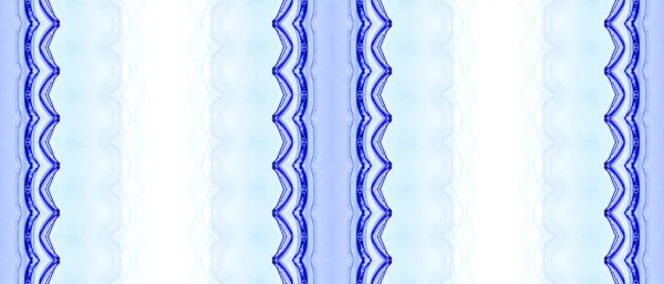 Light Dyed Batik Tinta Tribal Batik Pincel Gravata Azul Tinta — Fotografia de Stock