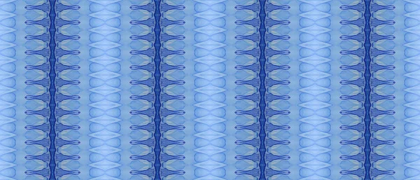 Odcisk Barwnego Wzoru Pasek Etniczny Batik Niebieski Atrament Batik Bright — Zdjęcie stockowe