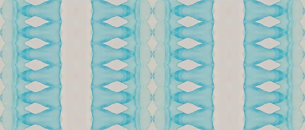 Cravatta Blu Sfumata Spazzola Astratta Etnica Inchiostro Blue Batik Stampa — Foto Stock