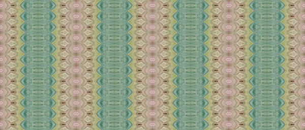 Bright Dyed Batik Green Tribal Zig Zag Blue Gradient Batik — Stock Photo, Image
