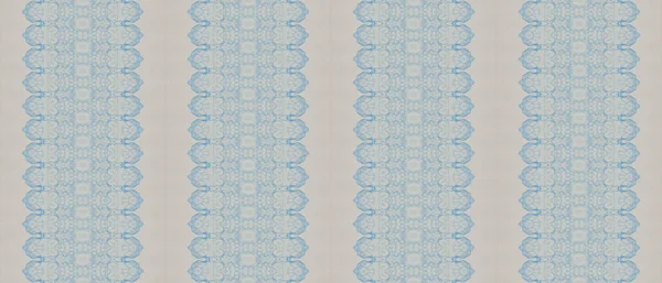 Blue Batik Ink Dyed Stripe Print Blue Seamless Batik Ethnic — Stock Photo, Image