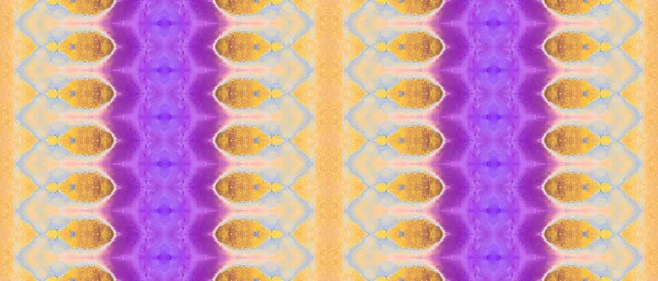 Acid Ink Aquarell Vorhanden Violet Batik Farbstoff Pinsel Mit Oranger — Stockfoto