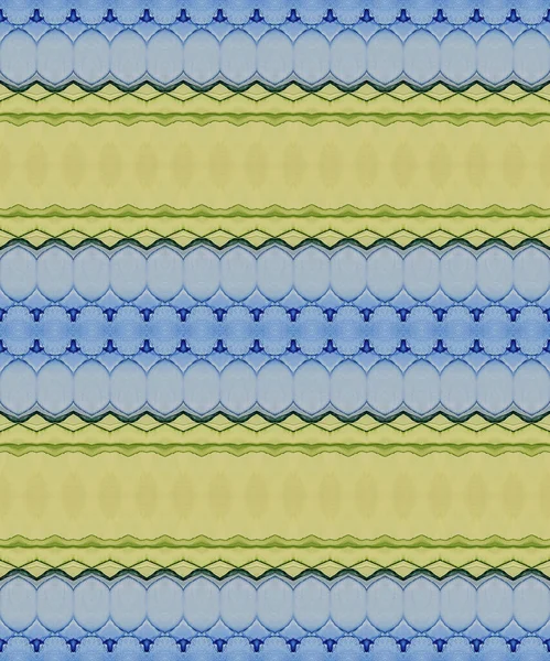 Jasna Farba Plemienna Sky Ink Stroke Green Gradient Tekstury Niebieski — Zdjęcie stockowe