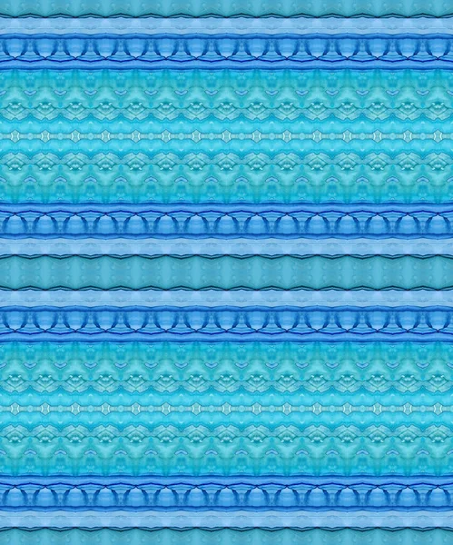 Ocean Tribal Print Blue Grain Tie Dye Gröna Gradienten Batik — Stockfoto