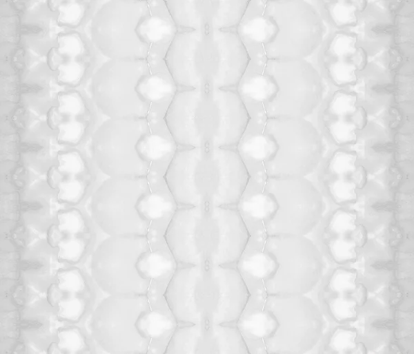 Light Tribal Print Tinte Blanco Acuarela Tinta Brillante Batik Estampado —  Fotos de Stock
