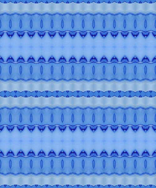 死んだインクの印刷 ライト エスニック ブラシ 青のグラデーションストライプ エスニック ペイント スカイバティックオーシャンインク水彩 部族のテクスチャバティック 青のバティック — ストック写真