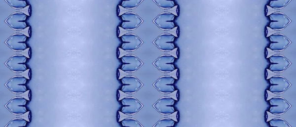 Zeeinkt Aquarel Verfte Inkt Batik Geverfd Streeppenborstel Blauwe Etnische Inkt — Stockfoto